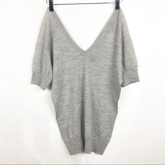 CLUB MONACO Deep V neck and back Dolman sweater. - Picture 1 of 6